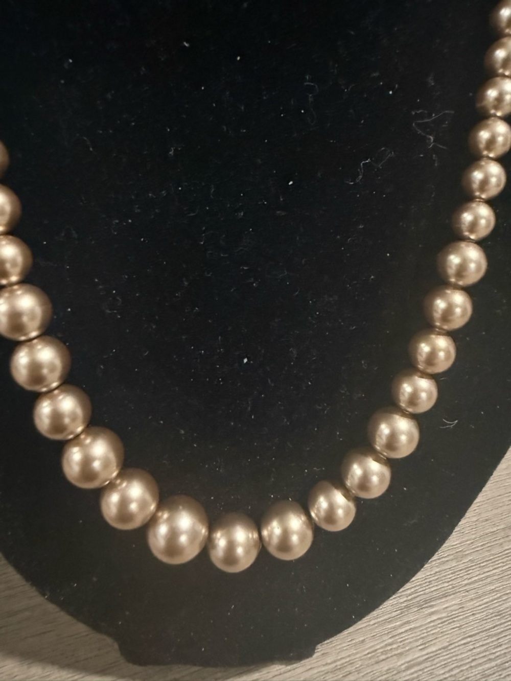 14k clasp cultured chocolate or bronze pearl necklace